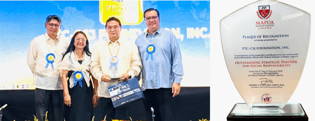 1-1 | PTC and PTC-CSJ recognized at the Mapúa MCL IZN Highlights | The PTC Group | The PTC Group